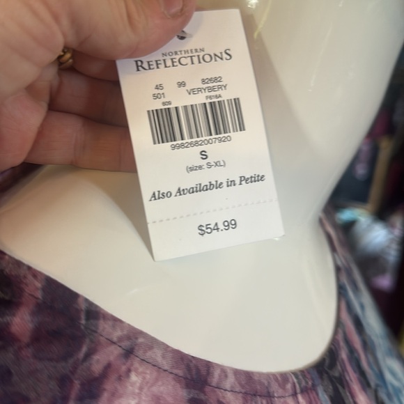 NWT northern reflections size small Elegant Multicolor Long Sleeve Top - Picture 4 of 4